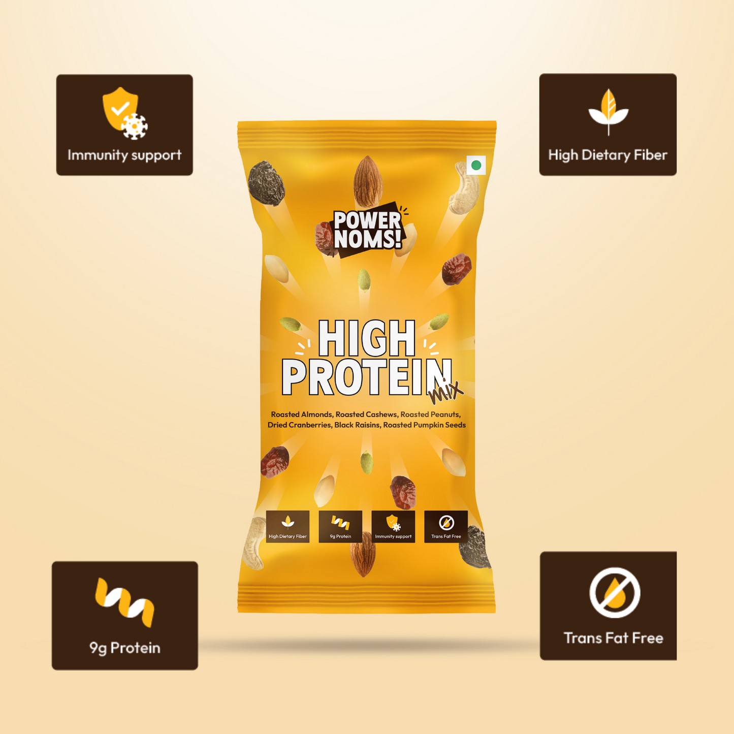 powernoms high protein mix health features