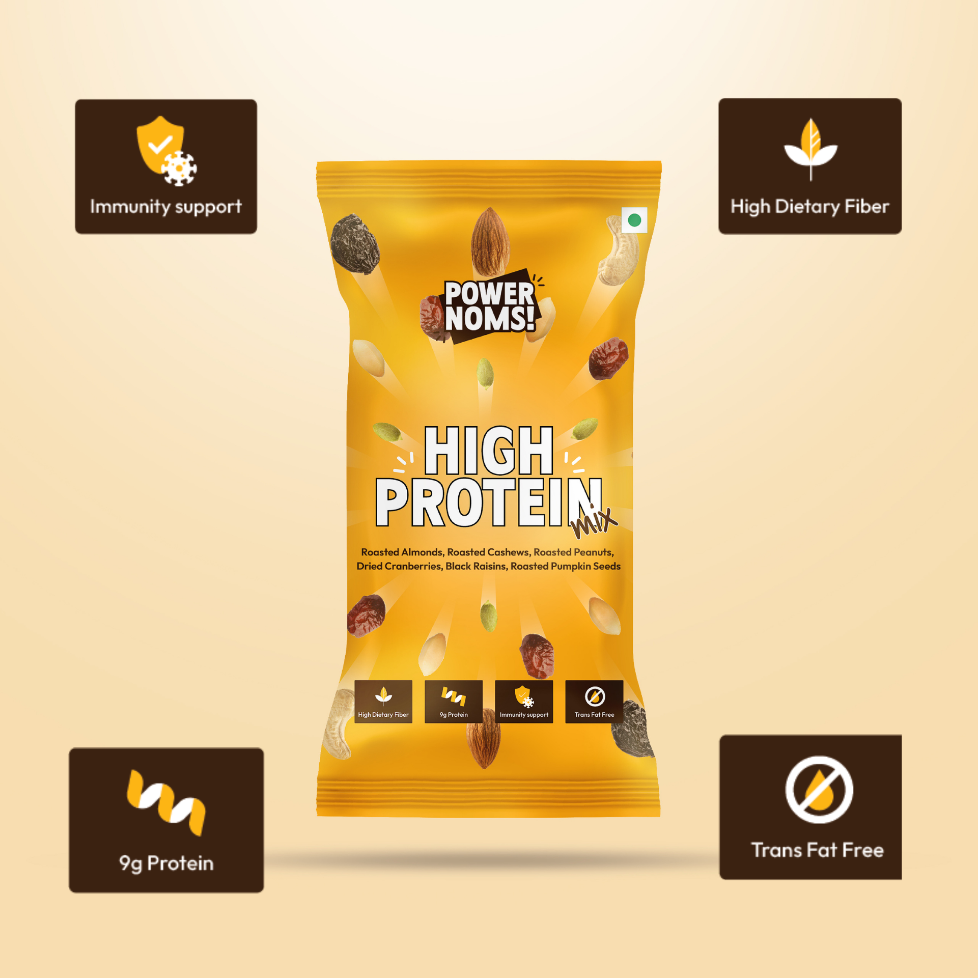 powernoms high protein mix health features