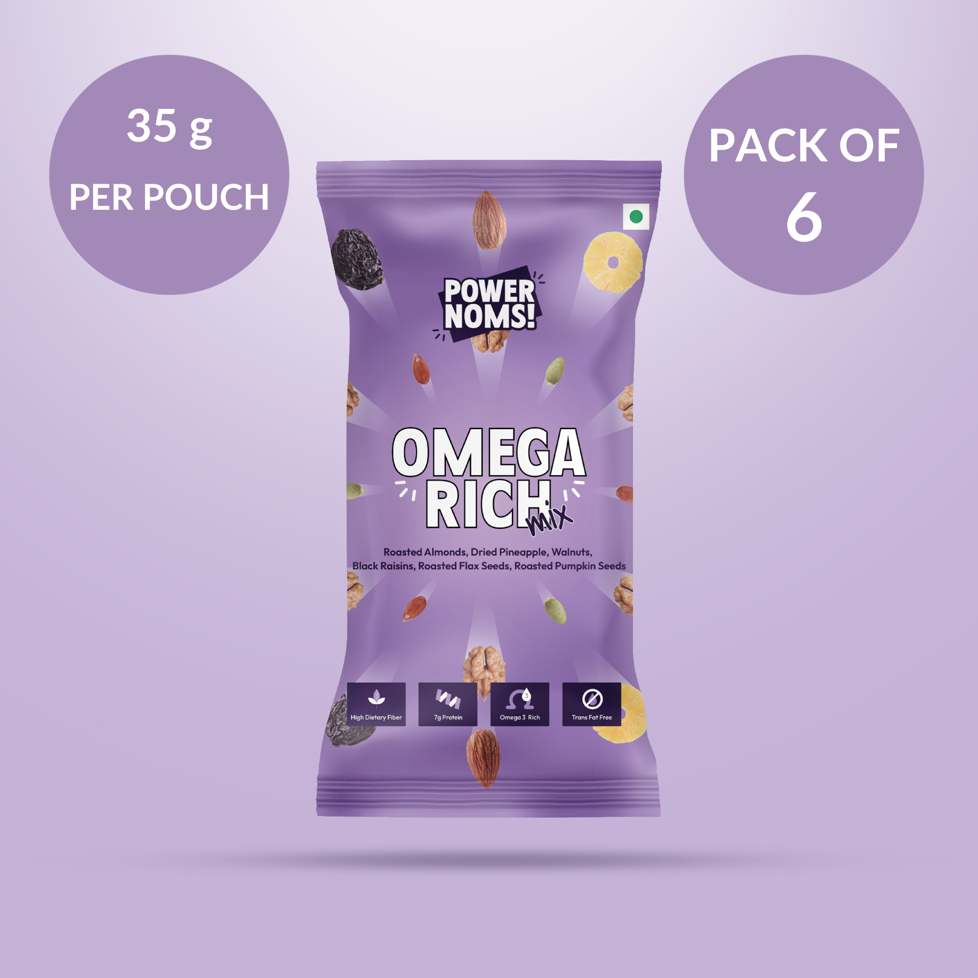 powernoms omega rich mix pack of 6